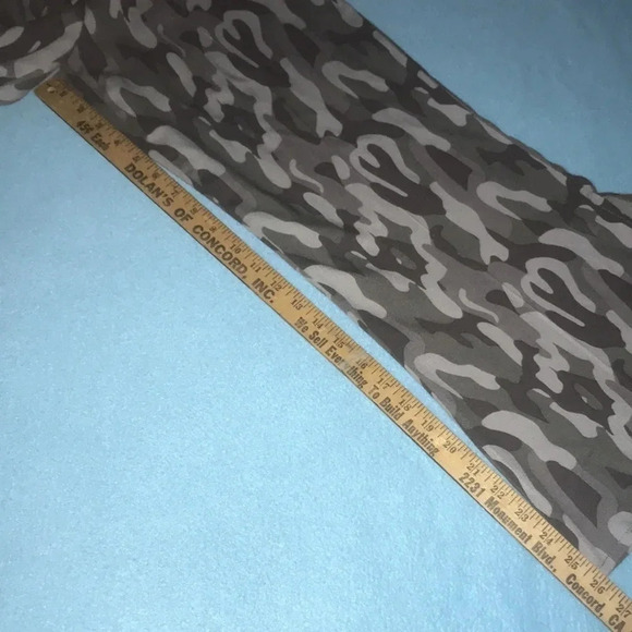 JOLT wide leg camouflage high rise ankle tie elastic ruffle waistband NEW size M - Picture 10 of 10